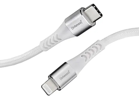 INTENSO C315L biały / Kabel do transmisji danych / USB-C - Lightning / 1,5 m / 60 W