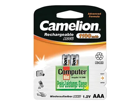 Camelion AAA (HR03) 1100 mAh / Akumulator / Ni-MH / 1,2 V / 2 szt.