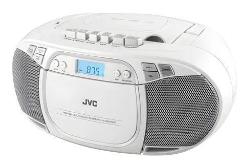 JVC RC-E451W biały / Odtwarzacz przenośny / CD / Kaseta / FM / Bluetooth / USB / 3.2 W