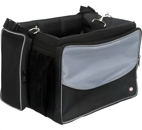Skrzynia transportowa na kierownicę TRIXIE Front-Box, szara / 41x26x26 cm / maks. 6 kg