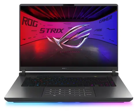 Asus ROG Strix G16 szary / Notebook / 16" 2.5K / Intel Core Ultra 7 255HX / 32 GB / 1 TB SSD / RTX 5070 8 GB / Bez systemu operacyjnego