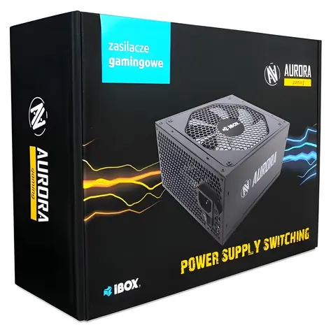 ibox AURORA 700W czarny / Zasilacz / ATX / 700 W / 20+4 piny