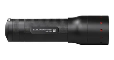 Latarka ręczna Ledlenser C7 Classic czarna / 450/250 lm / 300 m / IP54 / 4X AAA
