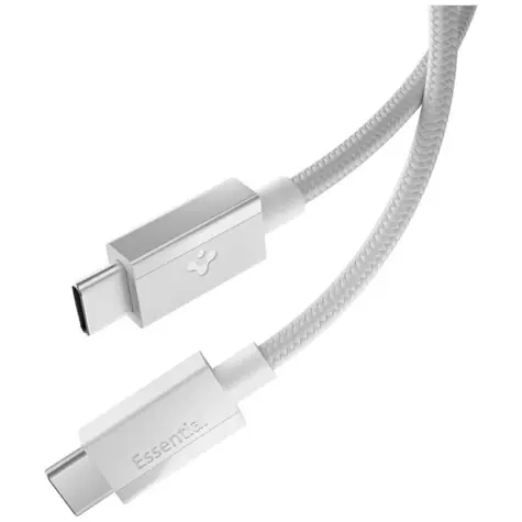 Kabel Spigen EB6015CC Essential USB-C do USB-C 60 W 1,5 m biały / USB 2.0