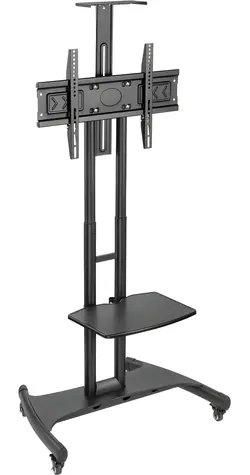 Art S-12 czarny / Stojak pod TV mobilny / 32-70" / VESA 600x400 / do 45 kg