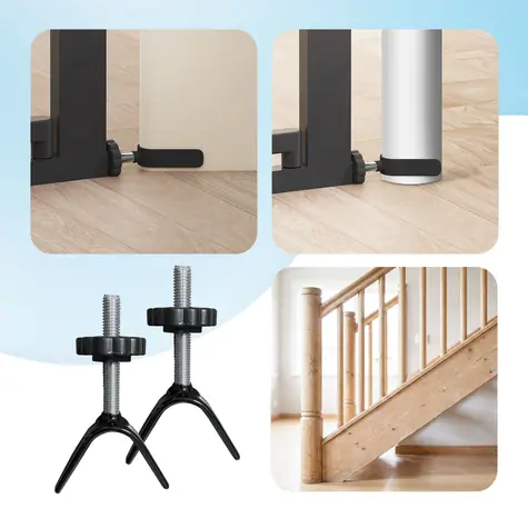 Adapter SIPO Y do barierek ochronnych czarny / Zestaw 2 szt. / Do schodów okrągłych / Gwint M8