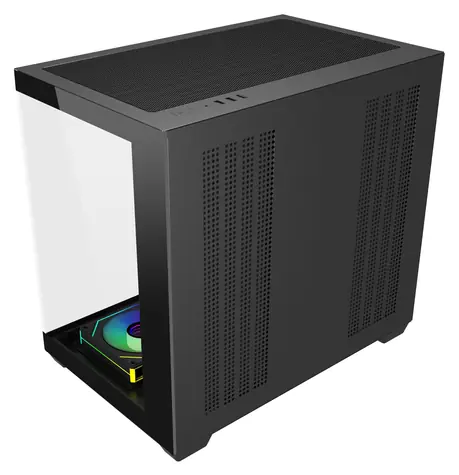 Fortron FSP M341-BA czarny / Obudowa / Midi Tower / ATX / GPU 410mm / 7x ARGB 120mm / przezroczysty panel boczny