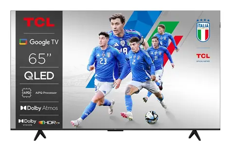 65" TCL 65P7K tytanowy / Telewizor / QLED / 4K UHD / Google TV / Wi-Fi / DVB-T2/C/S2 / Głośniki 20 W