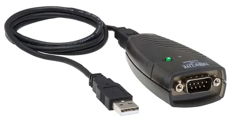 Adapter EATON USB-A do RS232 DB9 0,91 m czarny / Adapter / DB9 męski / USB-A męski