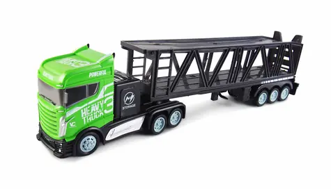 Samochód zdalnie sterowany AMEWI, transporter samochodów, czarno-zielony / 1:16 / RTR / 2,4 GHz / NiMH 300mAh 4,8V / wiek: 8+