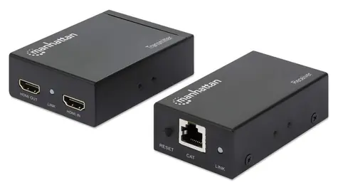 Przedłużacz sygnału HDMI Manhattan 50 m / Cat5e / 1080p / PoE