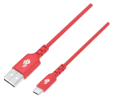 TB Touch 1 m czerwony / Kabel do transmisji danych / USB-A (M) - USB-C (M) / Okrągły
