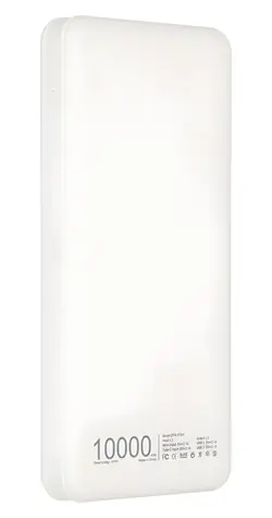Extralink EPB-078W biały / Power bank / 10 000 mAh / USB-C / 2x wyjście 10 W