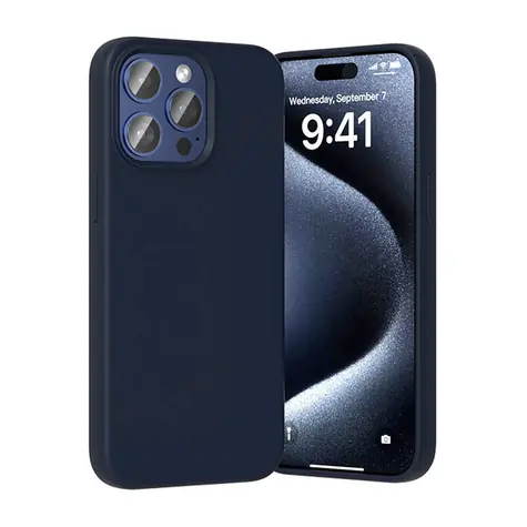 Vention KUFL0-30 niebieski / Etui silikonowe / iPhone 15 Pro / MagSafe