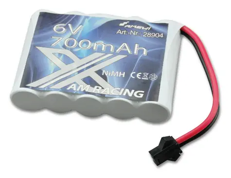 Akumulator AMEWI NiMH 6V/700mAh złącze HBX / Akumulator / Samochód RC / NiMH / 5 ogniw