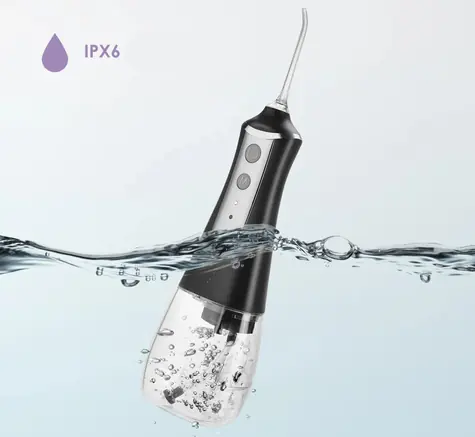 Extralink Beauty SmartLife L10 czarny / Irygator do jamy ustnej / 3 tryby / 5 dysz / 300 ml / IPX6