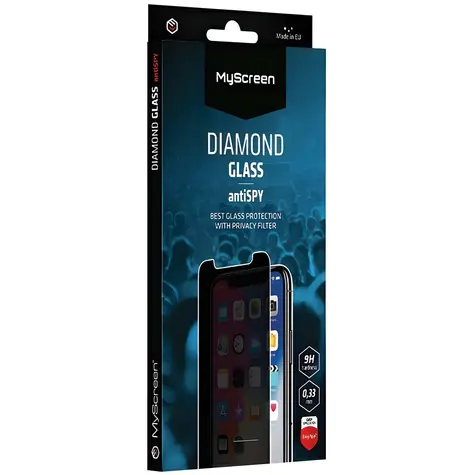 MyScreen Diamond Glass AntiSpy / Szkło ochronne / Apple iPhone 17 Pro Max