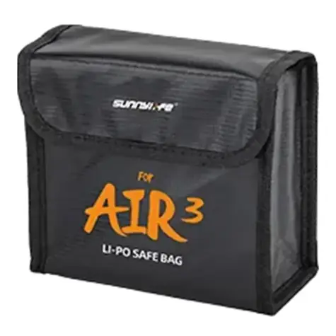 Torba na baterie SUNNYLIFE A3-DC599, czarna / do DJI Air 3, Air 3S / 3 gniazda