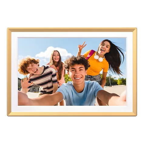 14" Arzopa D14 złota / Cyfrowa ramka na zdjęcia / IPS Full HD / Wi-Fi / 32 GB / ekran dotykowy