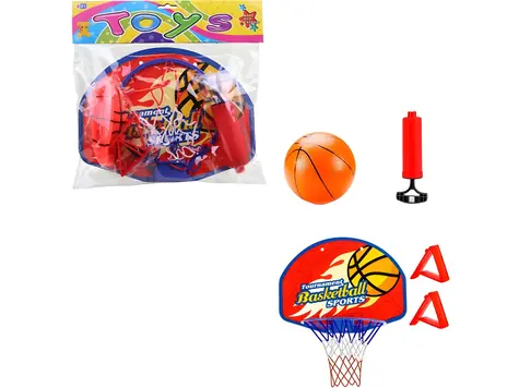 Kosz do koszykówki z akcesoriami / Kosz do koszykówki / 31 x 30 x 5 cm / plastik / od 3 lat