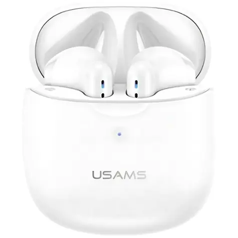 USAMS US-IA04 TWS białe / Bezprzewodowe słuchawki douszne / Bluetooth 5.0