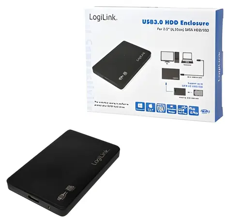 LogiLink UA0256 czarny / Zewnętrzna obudowa na dysk 2,5" / SATA / USB 3.0