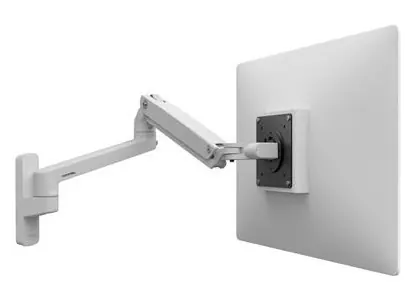 Ramię ścienne do monitora Ergotron MXV białe / Montaż ścienny / do 34" / wysokość 330 mm / pochylenie ±90°