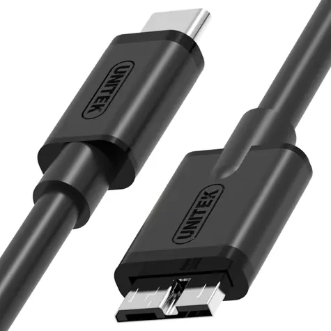 Unitek Y-C475BK czarny / kabel USB / USB-C (M) - Micro-USB B (M) / 1 m