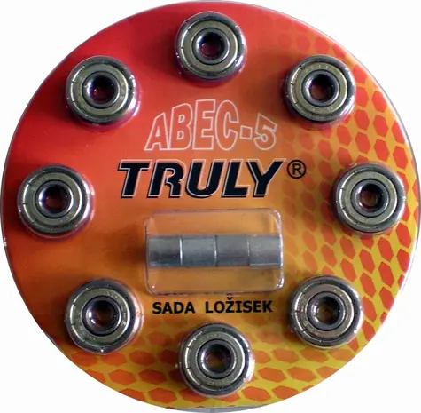 Łożyska RULYT TRULY ABEC 5 Carbon / Rolki / 8 szt.