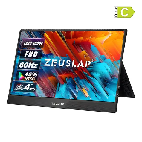 15,6" Zeuslap Z15ST / Monitor przenośny / IPS / FHD 1920 × 1080 / dotykowy / USB-C + mini HDMI