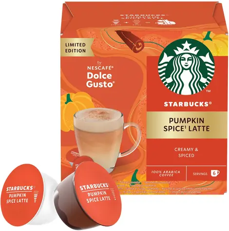 Starbucks Dolce Gusto Pumpkin Spice Latte 12 szt. / Kawa w kapsułkach / 6 porcji