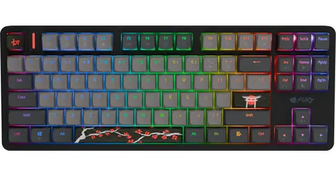 Fury Kanabo K6 / Klawiatura gamingowa / Gateron Magnetic Orange