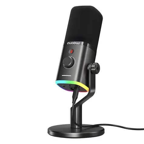 Maono PD100X czarny / Mikrofon dynamiczny / XLR / USB-C / 48 kHz/24 bity / RGB