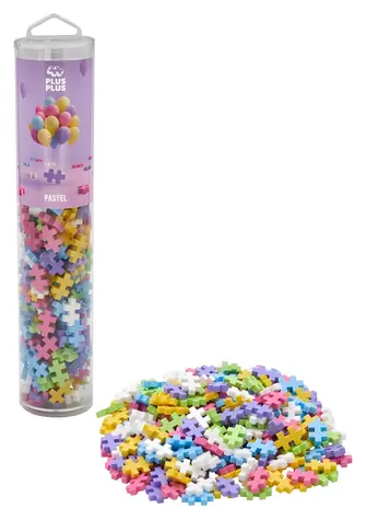PLUS- Zestaw konstrukcyjny PLUS Mieszanka pasteli / 240 elementów / Tuba