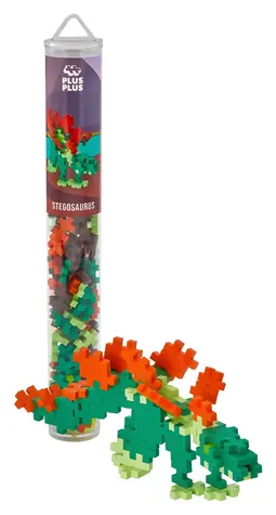PLUS- Zestaw konstrukcyjny PLUS Stegosaurus / 100 elementów / Tuba