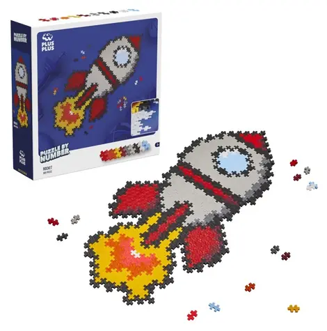 PLUS- Zestaw rakietowy PLUS Build by Numbers / 500 elementów