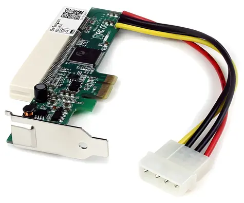 Adapter StarTech PCIe na PCI czerwony / Akcesoria / PCIe / PCI 32-bit / chipset PERICOM PI7C9X110BNBE