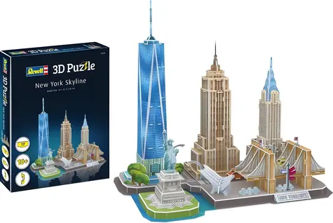 Puzzle 3D Revell Panorama Nowego York / Puzzle 3D
