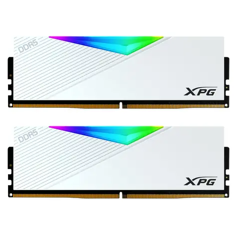 ADATA Lancer RGB 64GB (2x 32GB) biały / pamięć RAM / DDR5 / 6400 MHz / CL32 / DIMM / XMP 3.0