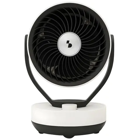 Beper P206VEN261 biało-czarny / Wentylator stołowy /  20 cm / 50 W / 2 prędkości / Pilot zdalnego sterowania