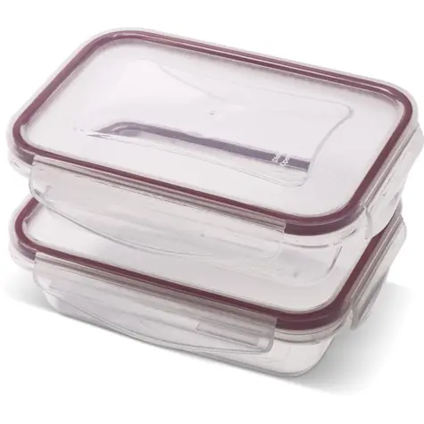 Lamart LT6061 CLIP przezroczysty / Zestaw pojemników na żywność / 2 szt. / 2 x 400 ml / plastik