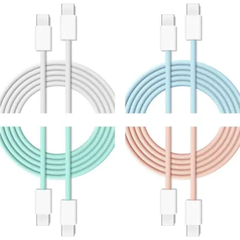 Cubenest USB-C - USB-C 60W zestaw 4 szt. / Zestaw kabli ładujących / 4× 1 m / Power Delivery