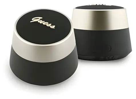 Logo Guess Script Metal czarny / Głośnik / 5 W / Bluetooth