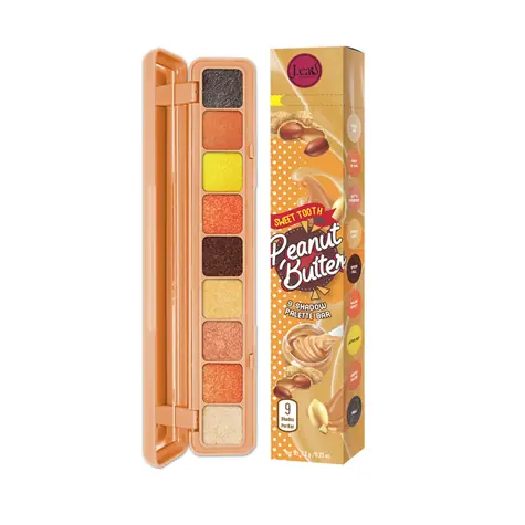 J.Cat Beauty Sweet Tooth Peanut Butter / Paleta cieni do powiek / 9 odcieni / z lusterkiem