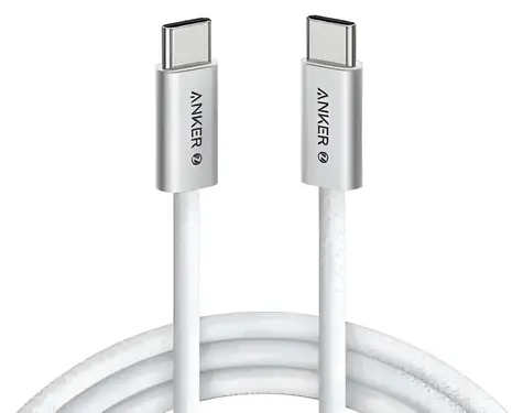 Anker Zolo biały / Kabel / USB-C - USB-C / 1,8 m / 240 W / PD 3.1