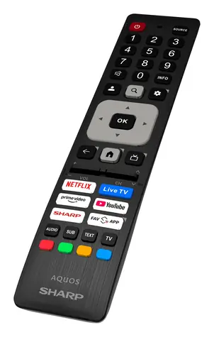 32" Sharp 32HF3265E czarny / Telewizor / QLED / HD ready / Google TV / DVB-T/T2/C/S/S2