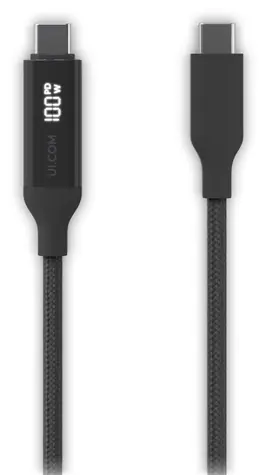 Kabel USB-C Ubiquiti z wyświetlaczem / Kabel / USB-C (M) - USB-C (M) / PD 100W / 1 m