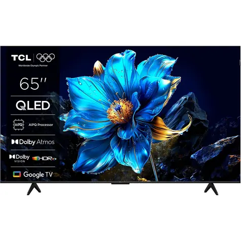 65" TCL 65T69C tytanowy / Telewizor / QLED / 4K UHD / Google TV / Dolby Vision / Wi-Fi