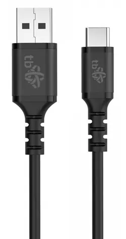 TB Touch USB-A - USB-C czarny / Kabel danych / 50 cm / silikonowy