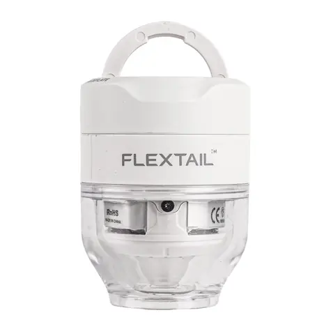 Pompka Flextail Tiny Pump 3X biała / przenośna pompka powietrza / ciśnienie 5 kPa / latarka LED / USB-C